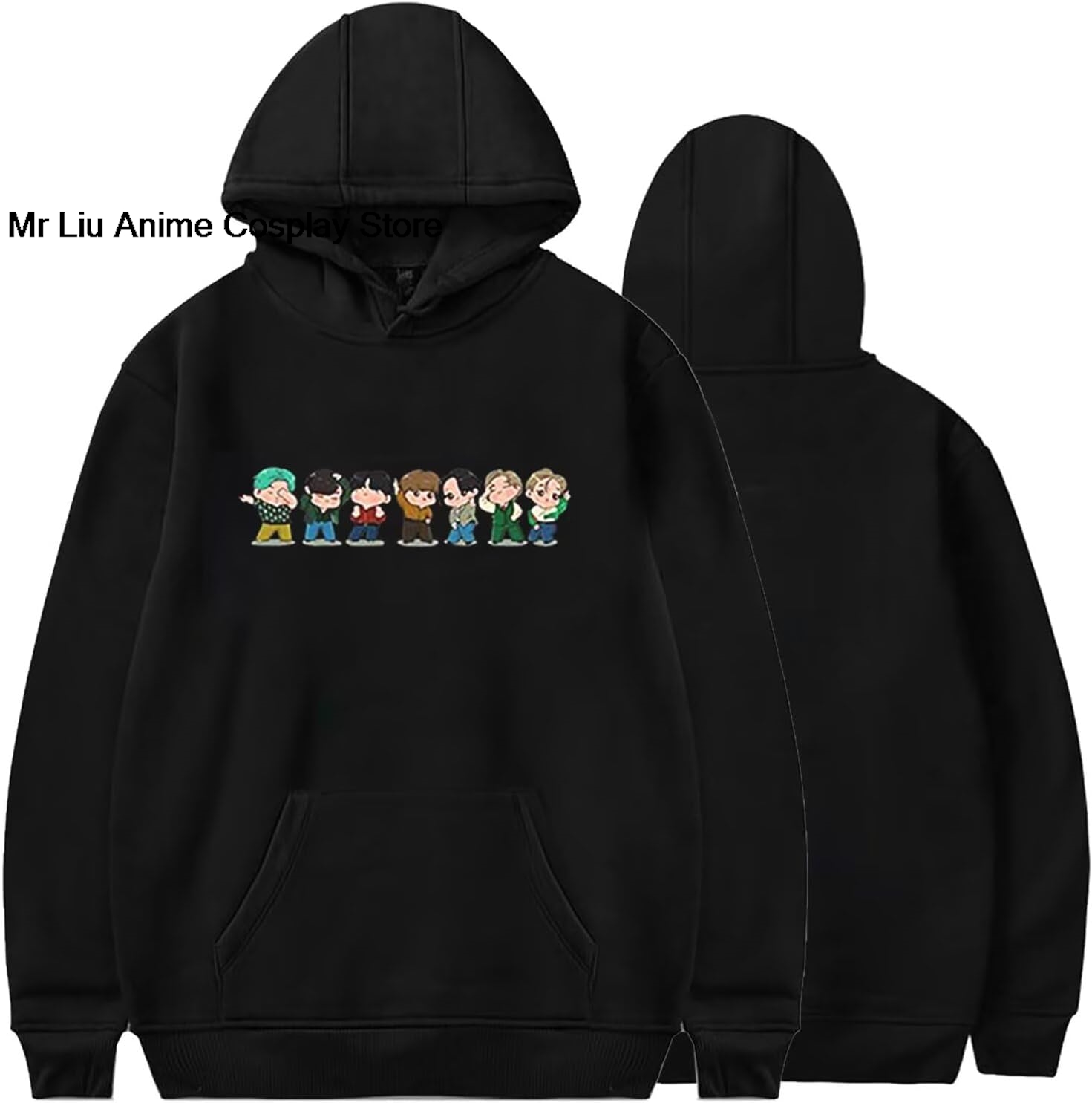 Anime Merchandise Women - 여성 그래픽 후드티 Love Yourself 스웨트셔츠