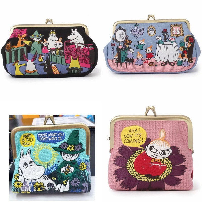 Anime Merchandise Bag - 귀여운 애니메이션 무민 시리즈 미니 동전