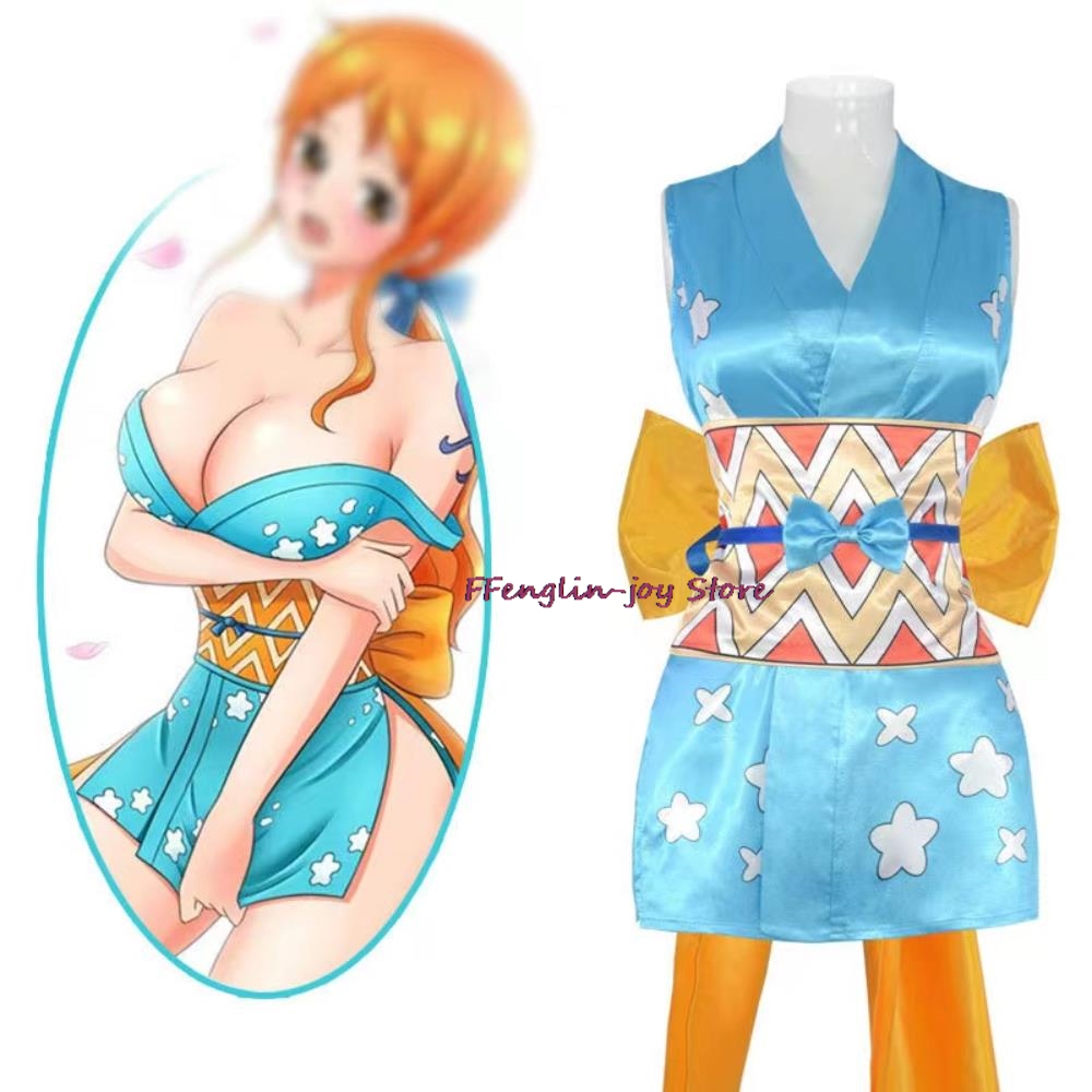 Anime Wano Country 나미 코스프레 의상  - Nana Anime Merchandise 리뷰 및 가격