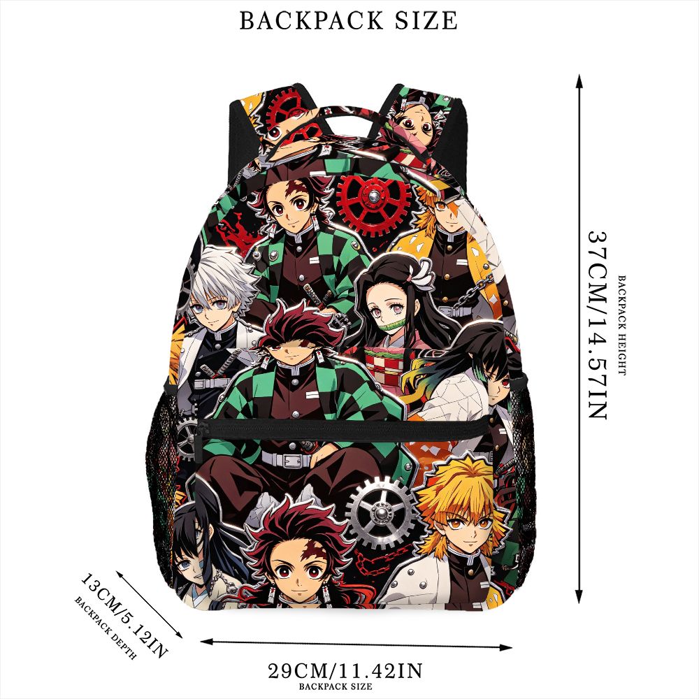 악마 슬레이어 애니메이션 배낭 탄지로 네즈코 프린트 학 - Anime Merchandise Bag 리뷰 및 가격