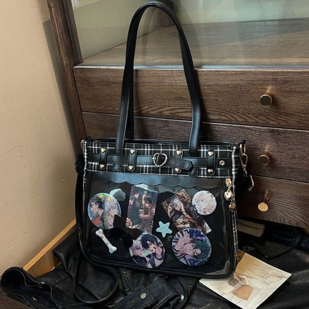 Y2K 만화 애니메이션 Itabag 격자 인형 배지 디 - Anime Merchandise Women 리뷰 및 가격