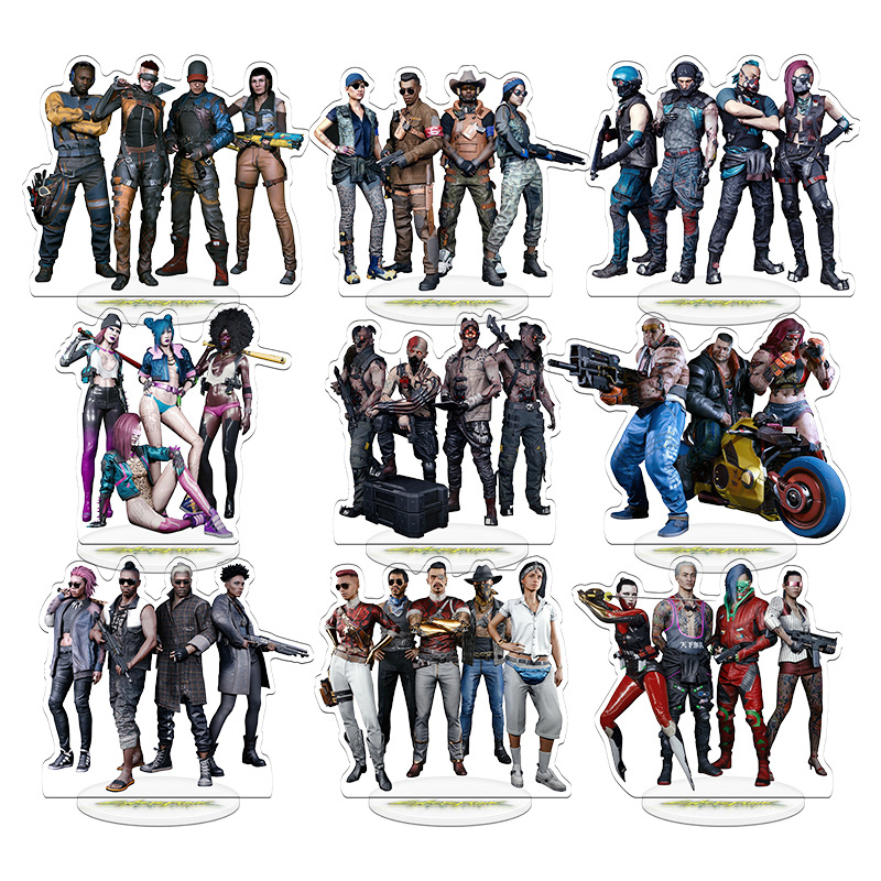 사이버펑크 2077 V 게임 굿즈 스탠드 모델 플레이트 - Anime Merchandise Keychain 리뷰 및 가격