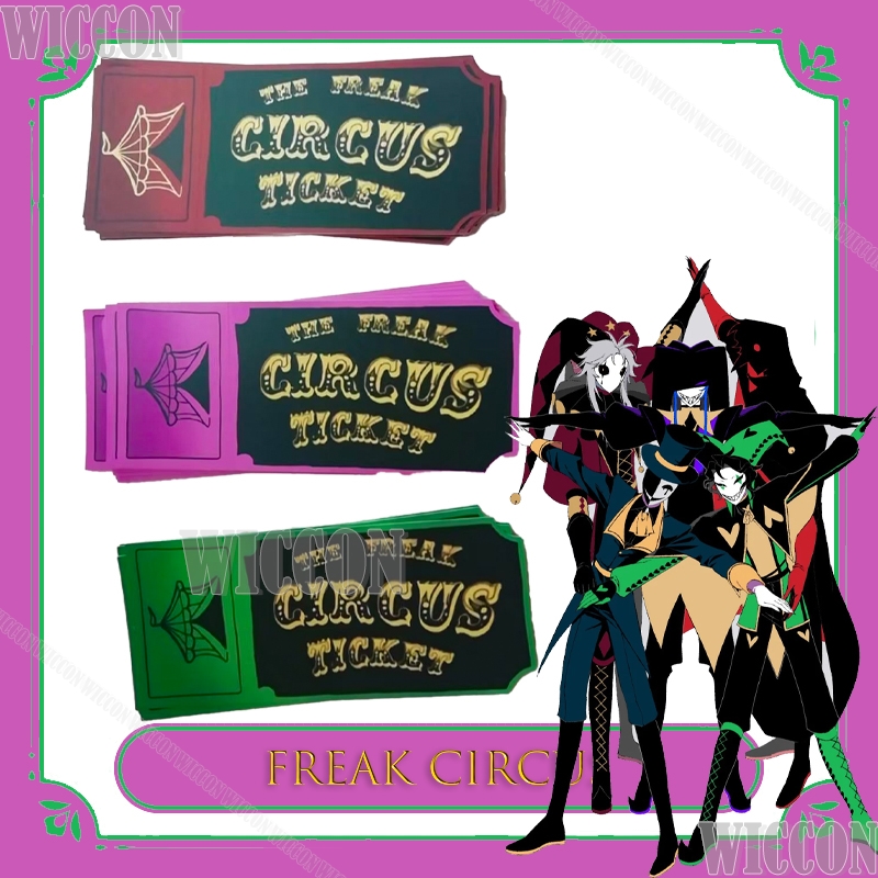프릭 서커스 티켓 카드 레드 그린 핑크 애니메이션 수집 - Anime Merchandise Women 리뷰 및 가격