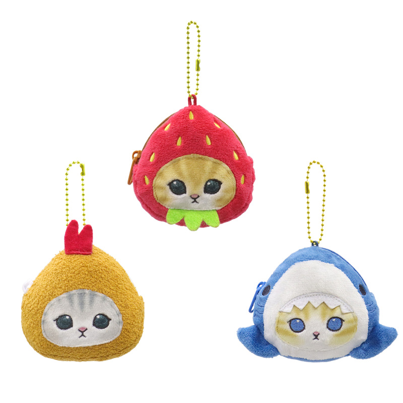 일본 스타일 모후산드 상어 고양이 플러시 키체인 만화  - Anime Merchandise Bag 리뷰 및 가격
