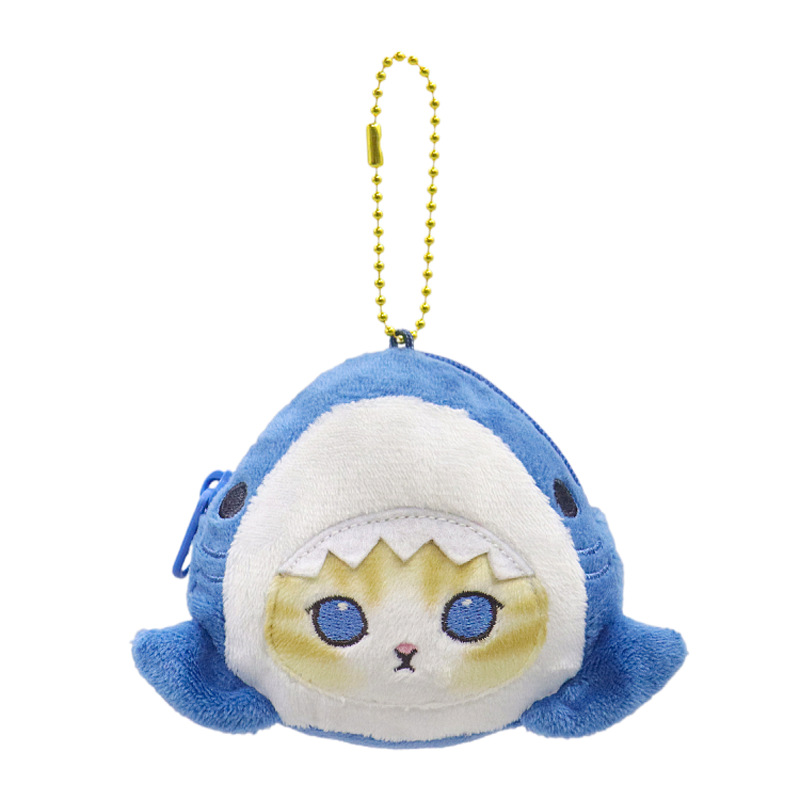 일본 스타일 모후산드 상어 고양이 플러시 키체인 만화  - Anime Merchandise Bag 리뷰 및 가격