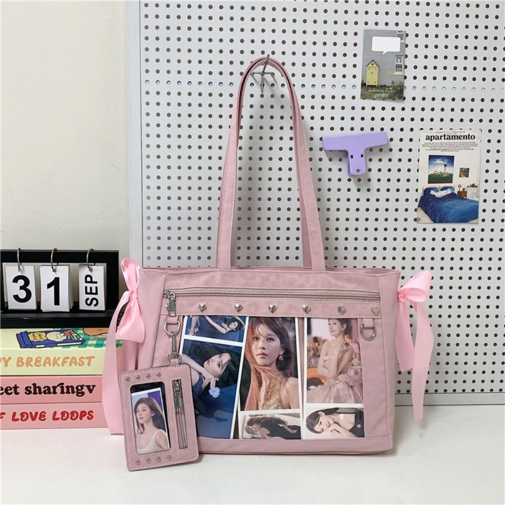 하라주쿠 스타일의 리벳 장식 이타백, 배지 디스플레이, - Anime Merchandise Women 리뷰 및 가격