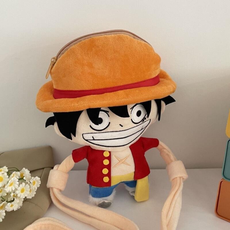 새로운 원피스 플러시 숄더백 창의적인 롱암 플러시 크로 - Anime Merchandise Bag 리뷰 및 가격