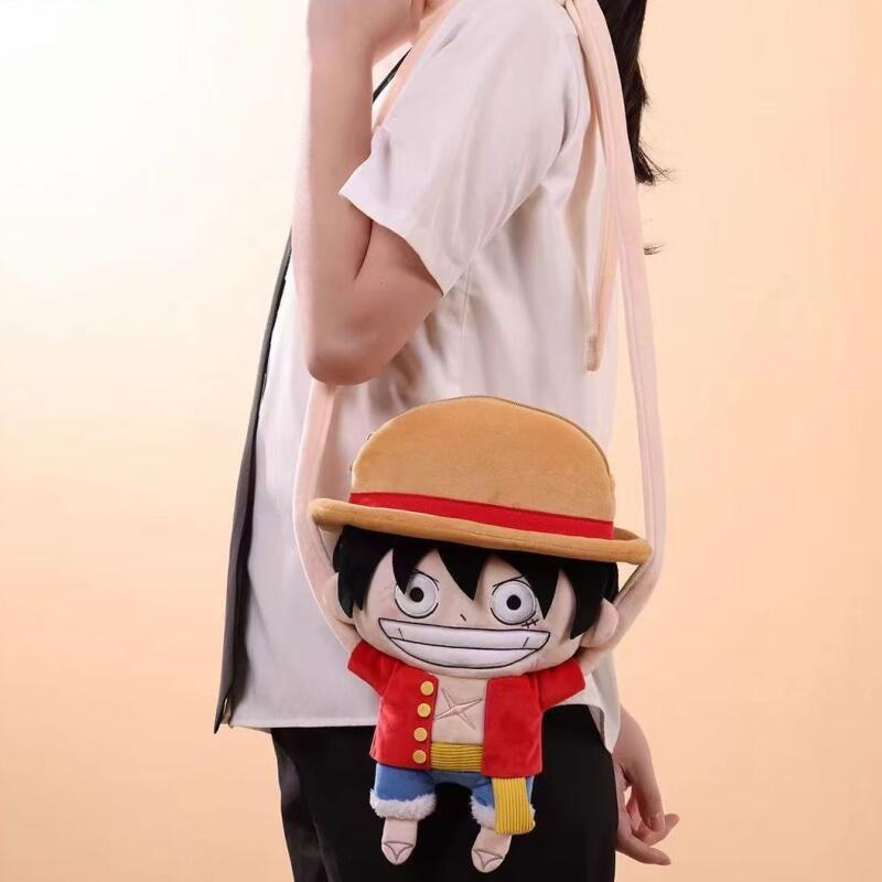 새로운 원피스 플러시 숄더백 창의적인 롱암 플러시 크로 - Anime Merchandise Bag 리뷰 및 가격